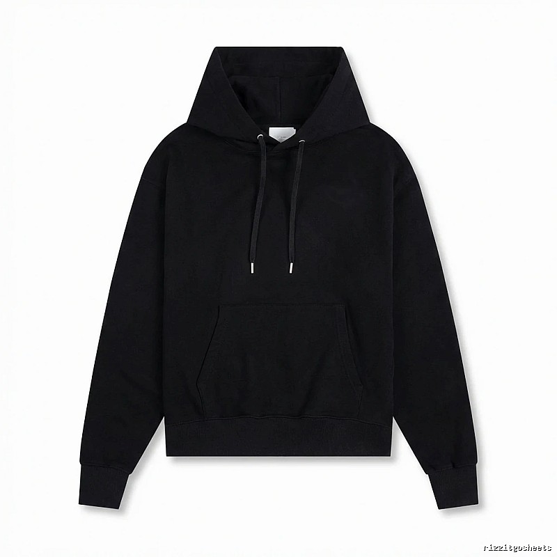 AMI Basic Style Simple Black Hoodie