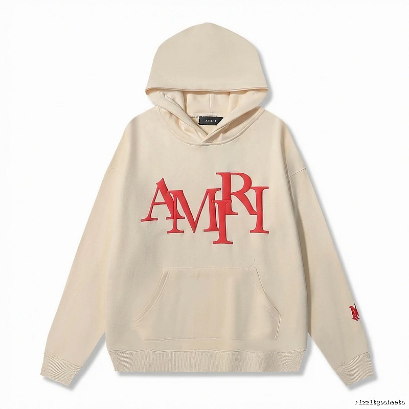 AMIRI Letter Style Beige Sweatshirt