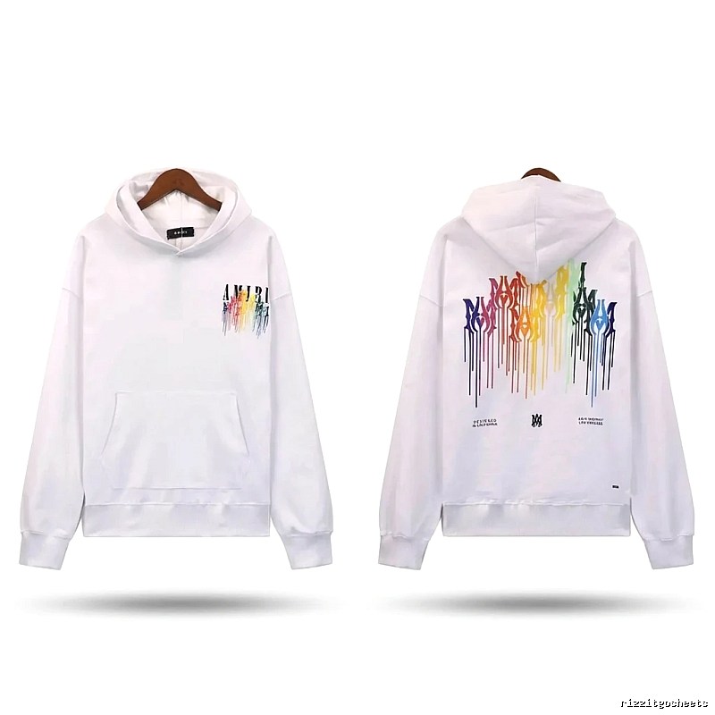 AMIRI Splatter White Hoodie