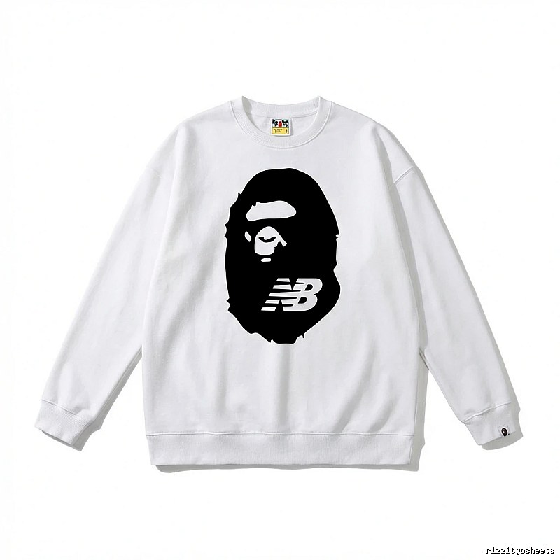 Bape Ape Head Classic White Sweatshirt