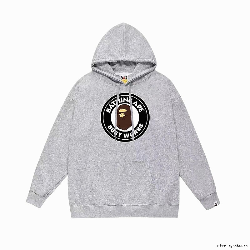 Bape grey casual hoodie