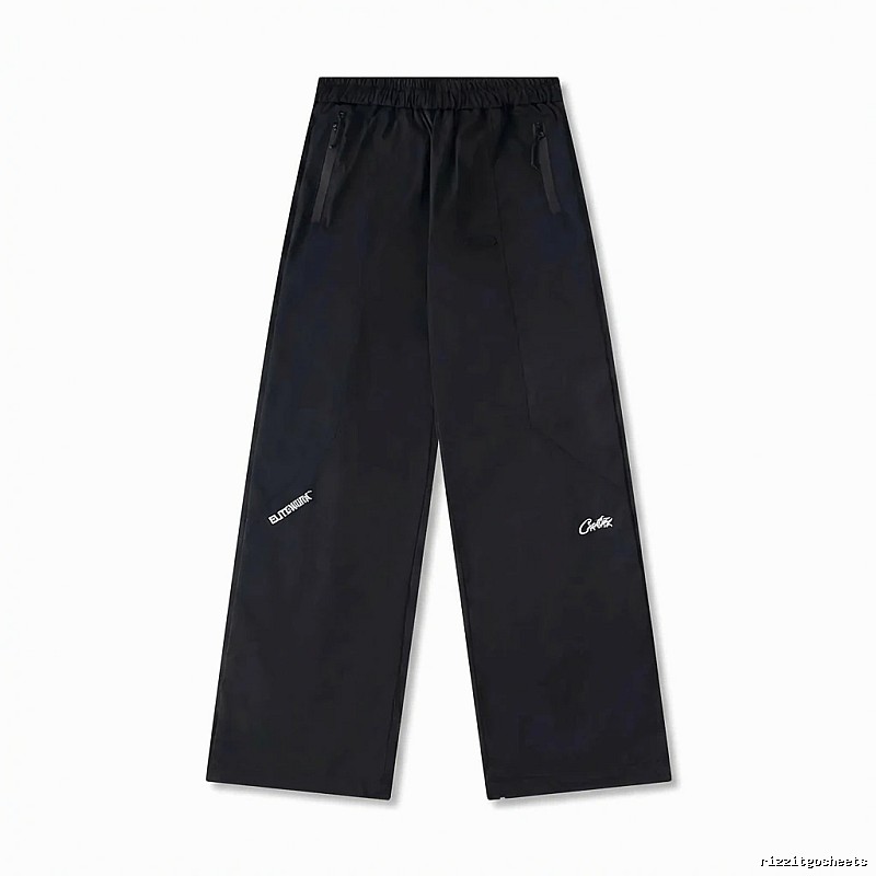 Corteiz Elite Series Trendy and Cool Style Black Long Pants