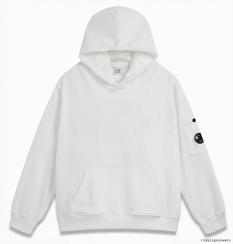 C.P. minimalist style white hoodie