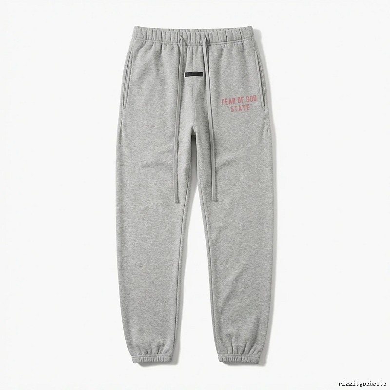 ESSENTIALS minimalist style grey sweatpants