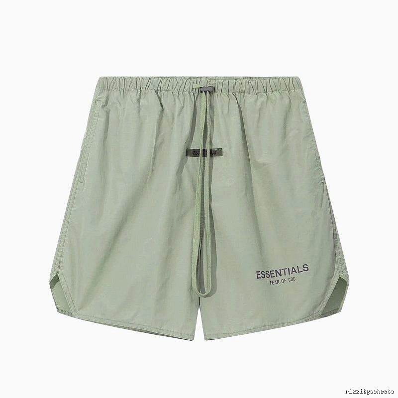 ESSENTIALS minimalist style light green shorts