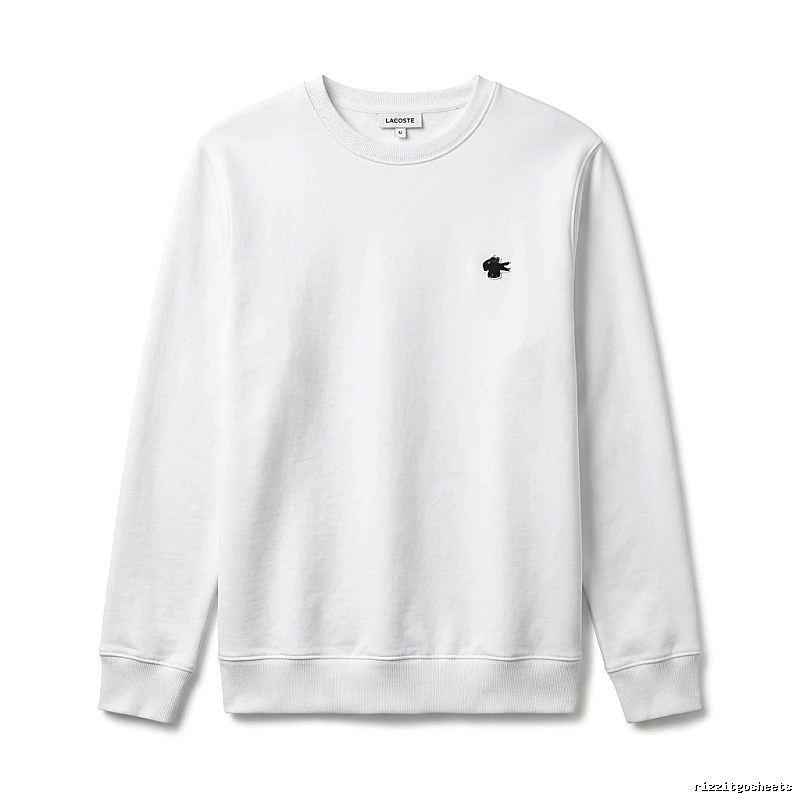 Lacoste simple style white sweatshirt