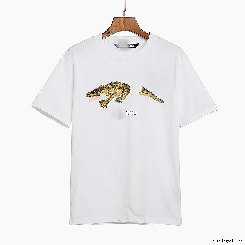 Palm Angels Streetwear Bear graphic T-shirt White Colorful Bear with Practical Shape