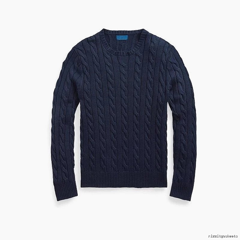 Ralph Lauren Casual Cable-knit sweater Navy Cable Knit for Streetwear Looks