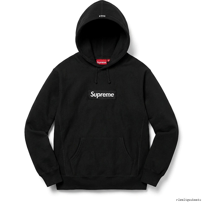 Supreme basic black hoodie
