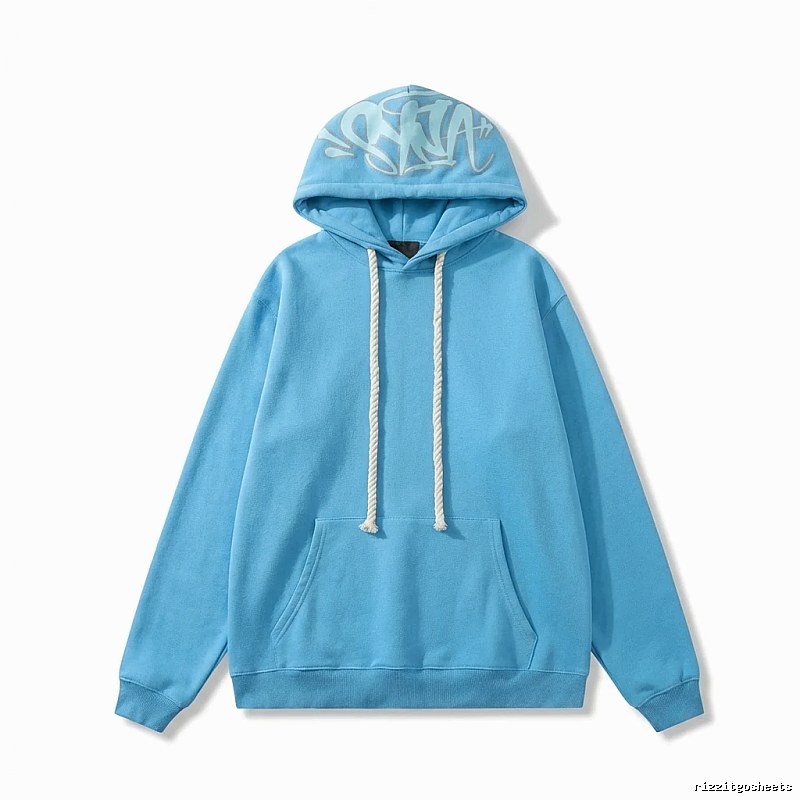SynaWorld Graffiti-style Blue Hoodie