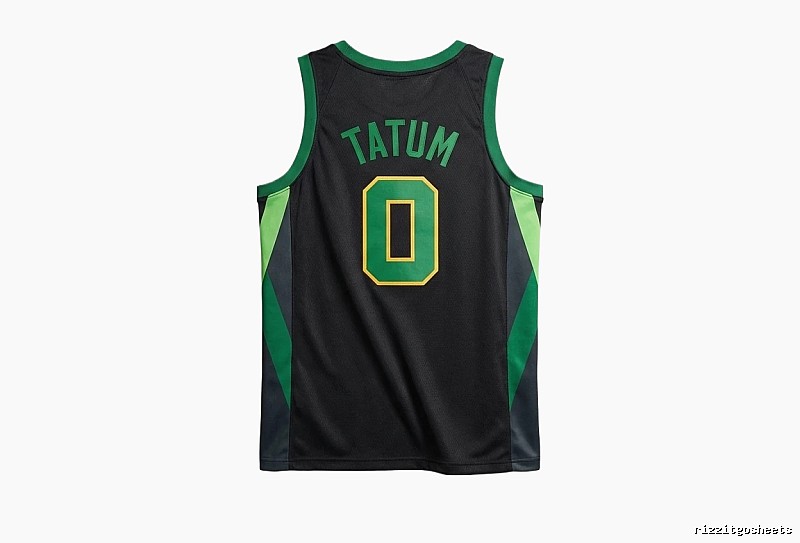 Tatum series black and green trendy brand jerseys