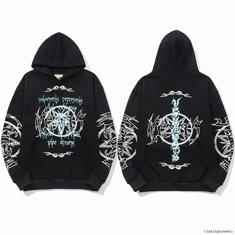 Vetements dark style black sweatshirt