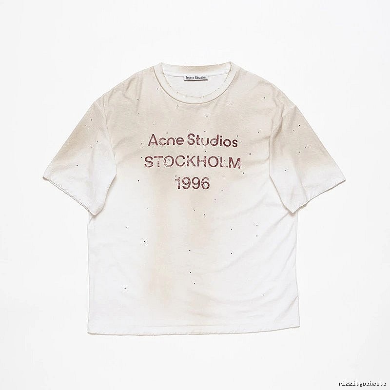 Acne Studios 2090-80 White Style Ac908056 Stockholm Logo T-Shirt Layered Outfit
