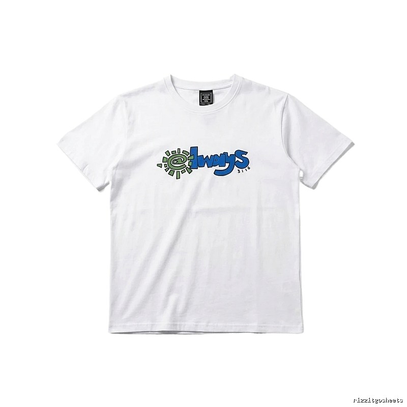 ADWYSD Printed Simple White T-shirt