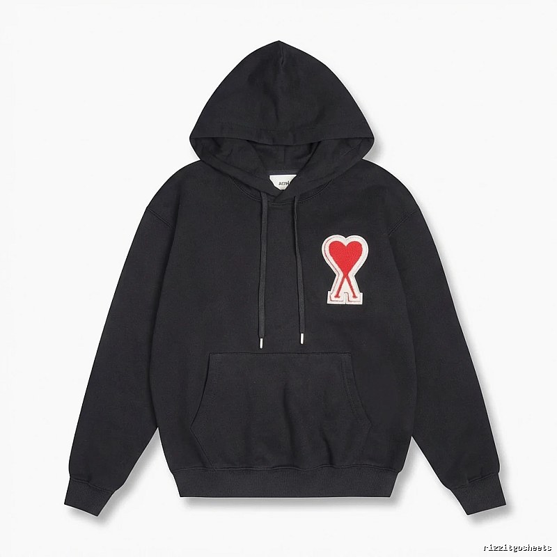 AMI Love Trend Brand Black Sweatshirt