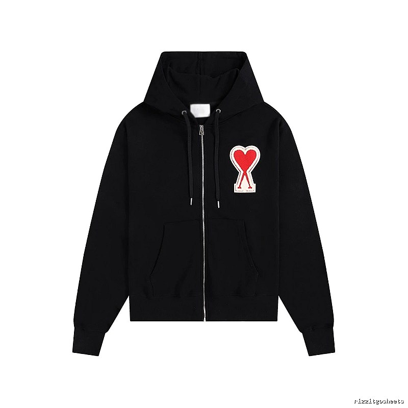 AMI Love Trendy and Cool Black Sweatshirt
