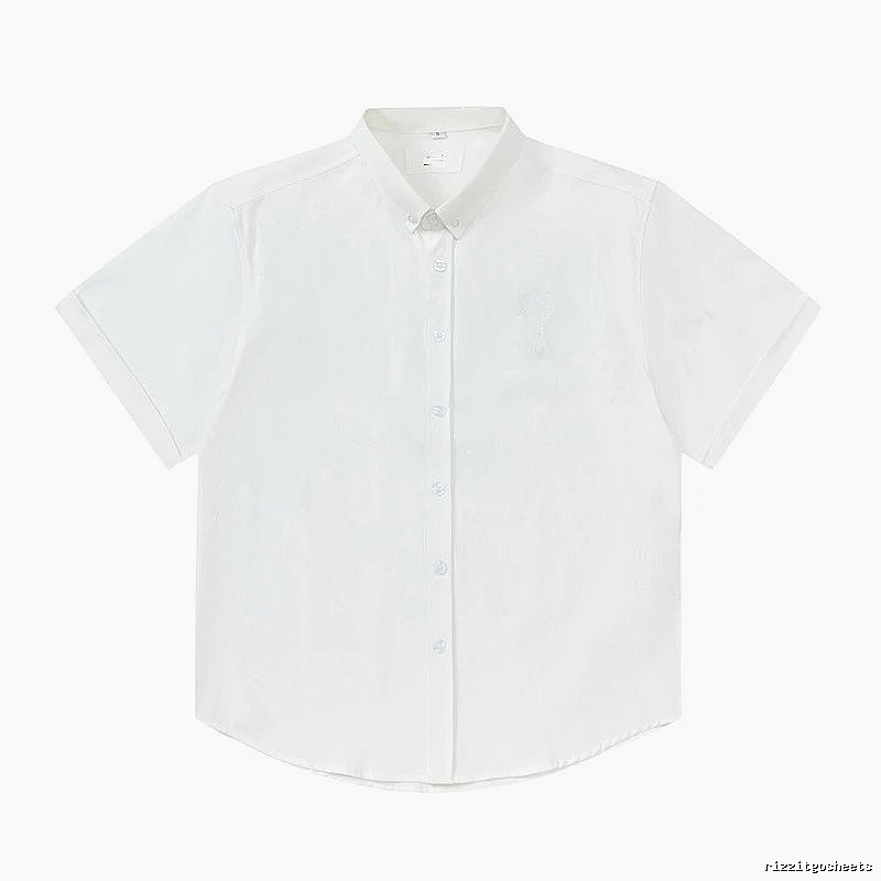 AMI Minimalist Style White Shirt