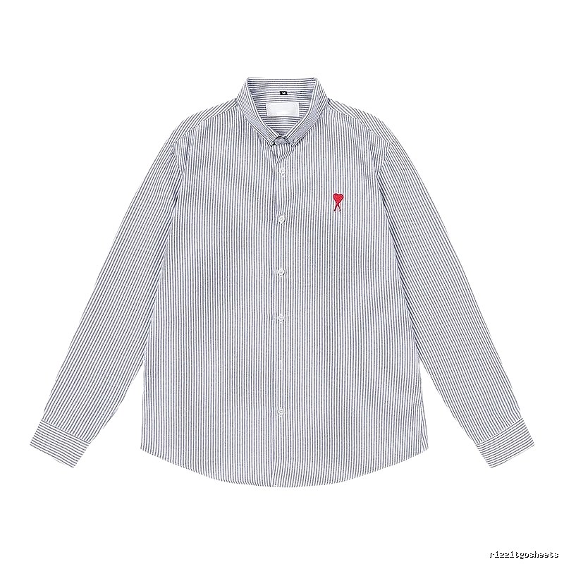 Ami striped minimalist style shirt
