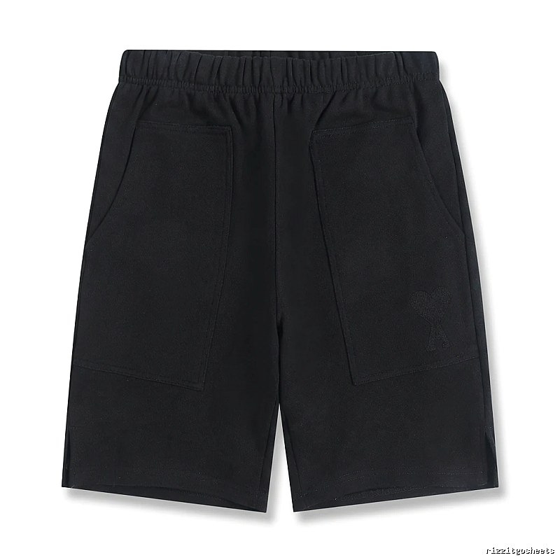 AMI Workwear Style Black Shorts