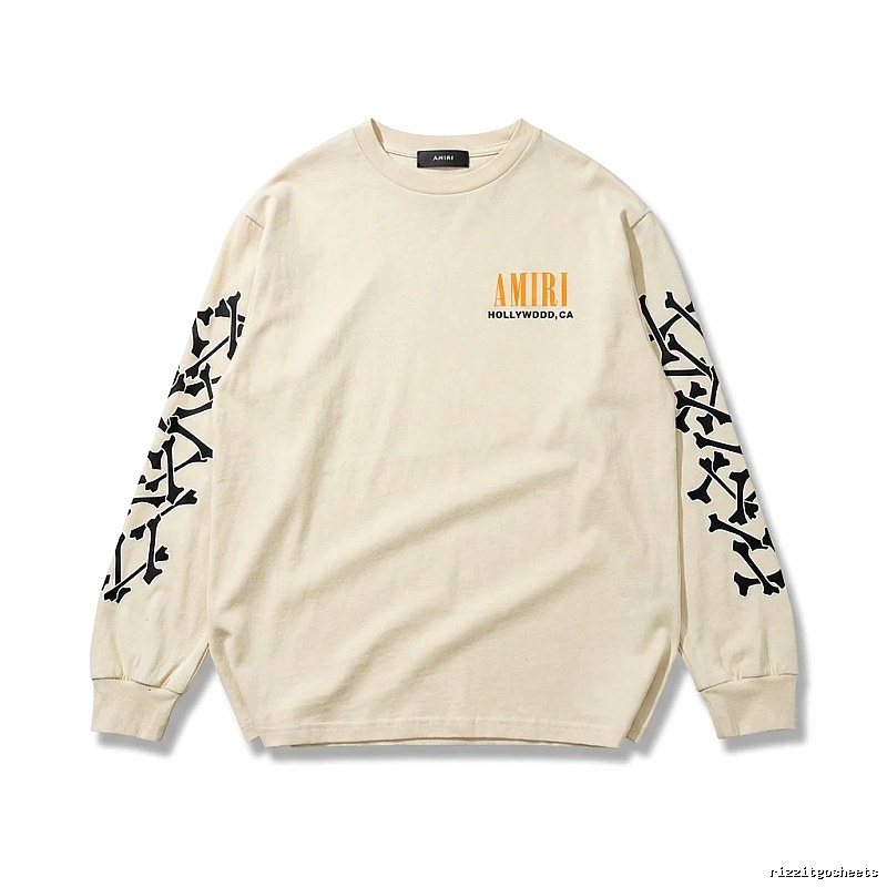 AMIRI Bone Print Casual Style Sweatshirt