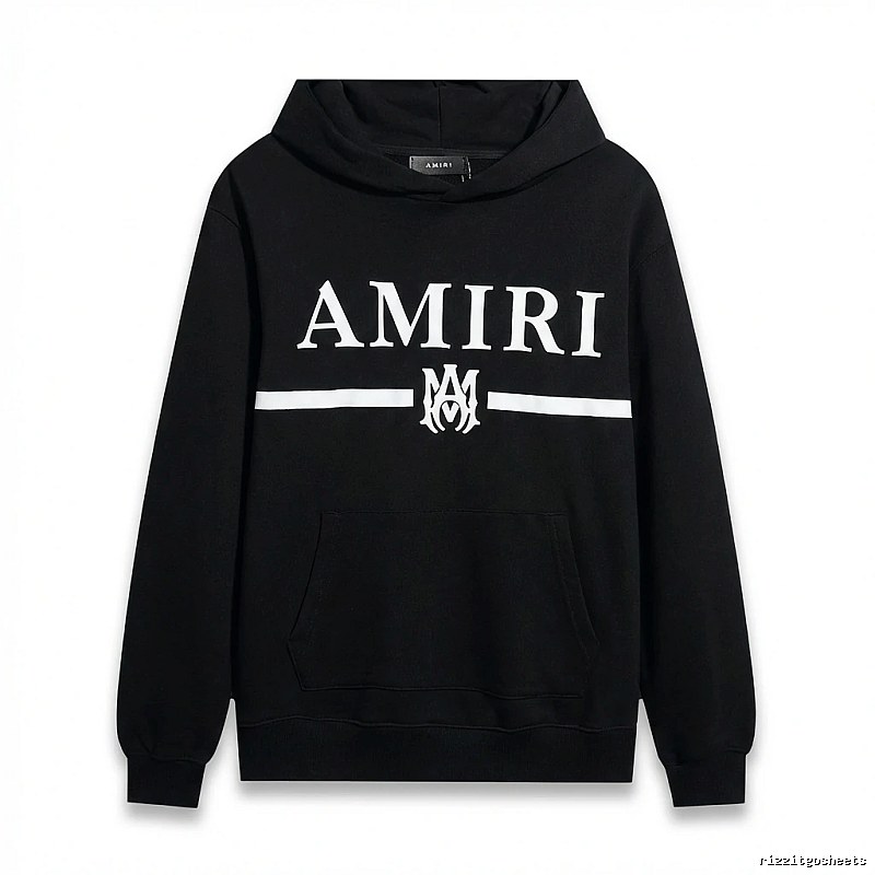 AMIRI Letter Print Black Sweatshirt