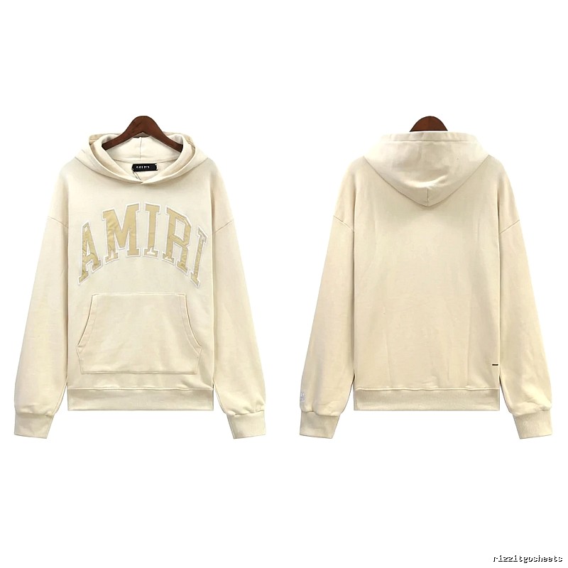 AMIRI Letter Style Off-white Hoodie