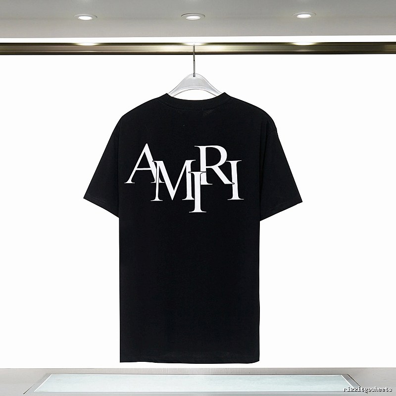Amiri Premium Style Graphic T-shirt White Blue Amiri for Minimal Outfits