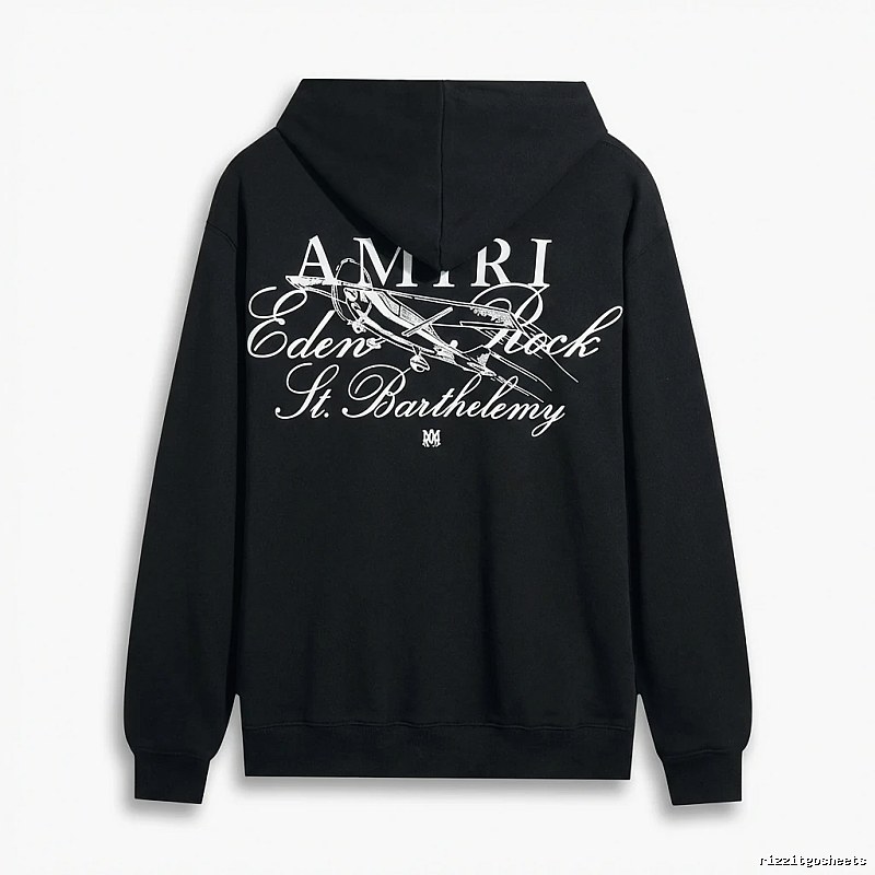 AMIRI Printed Retro Style Black Sweatshirt