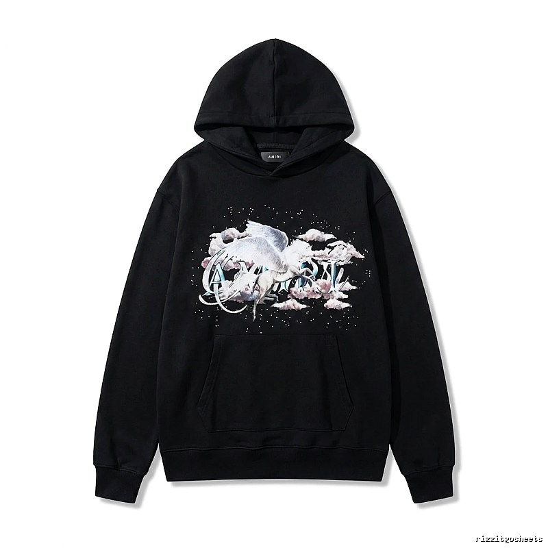 AMIRI Printed Trendy Black Sweatshirt