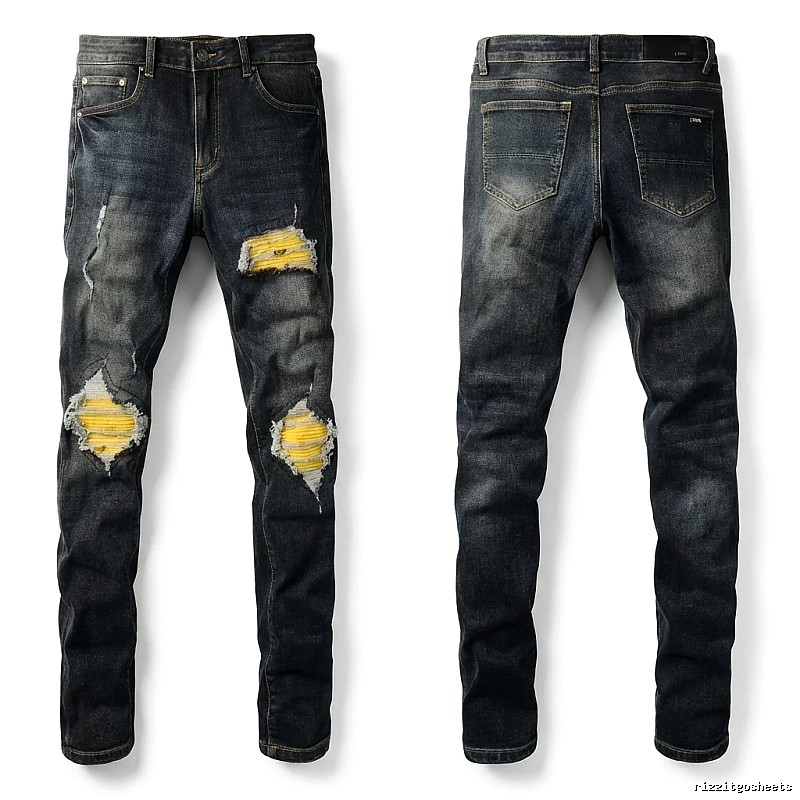 AMIRI Ripped Dark Jeans