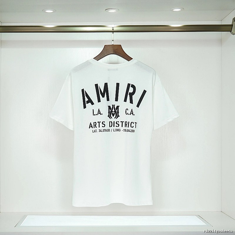 Amiri Sport Graphic T-shirt White Blue Amiri for Collection Drops