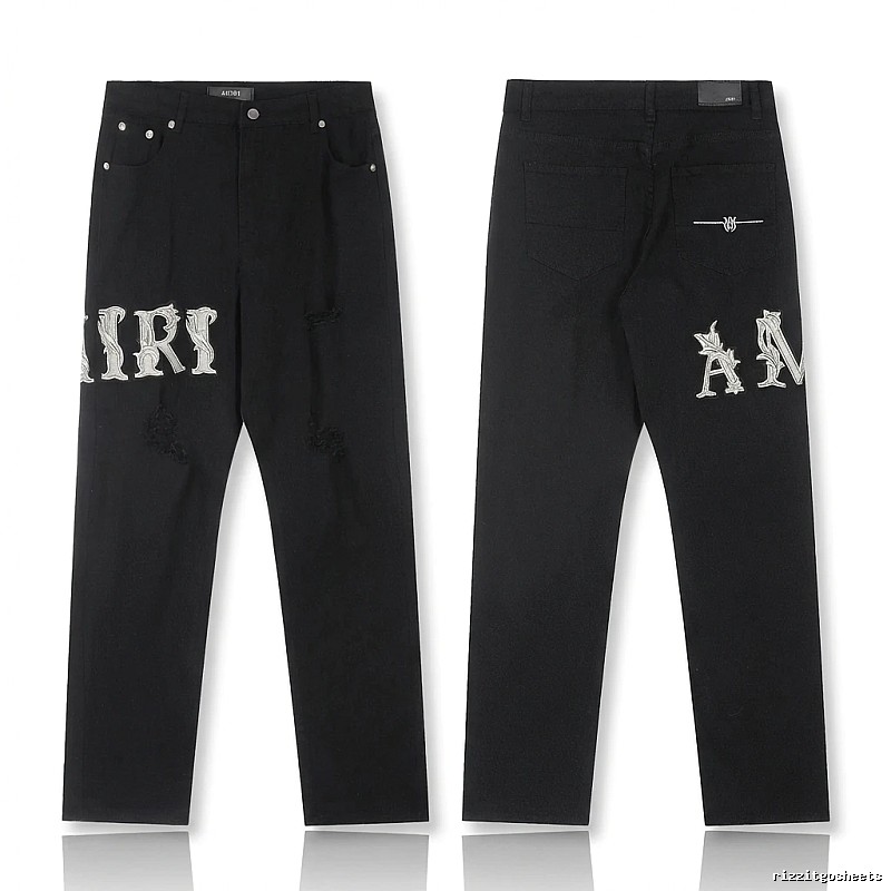 AMIRI vintage-style black jeans
