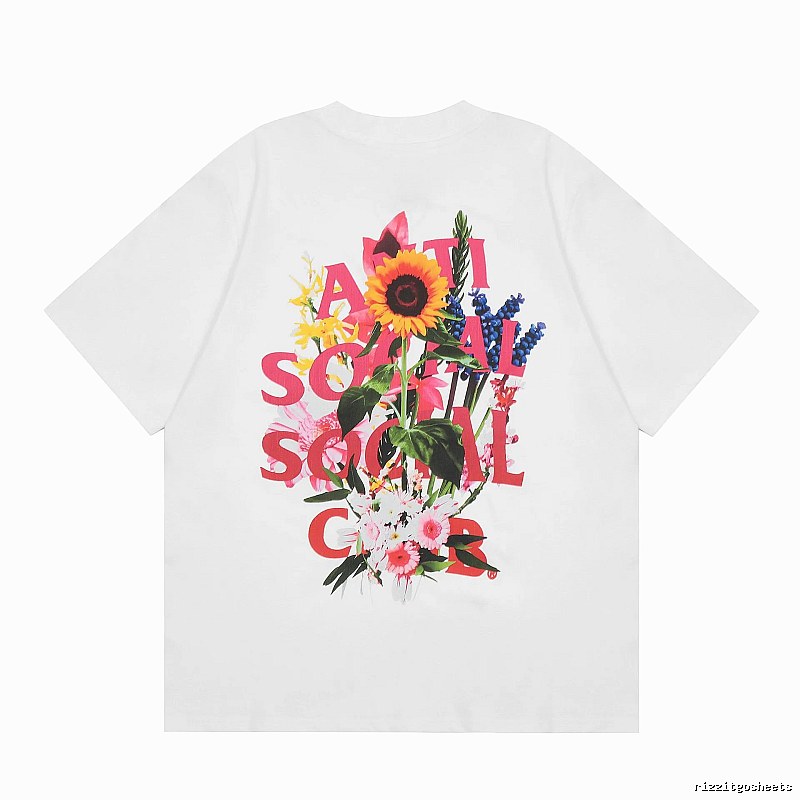Anti Social Social Club Gift Ready Logo T-shirt Black Orange Anti with Standout Detail