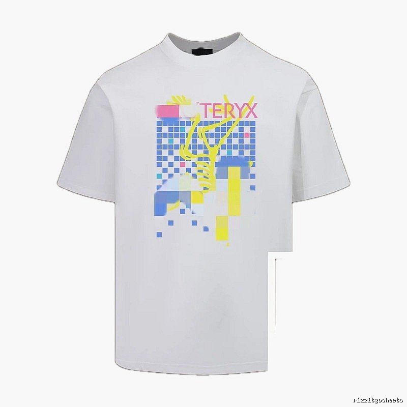 Arc'teryx Pixel Print Trendy Cool Style White T-Shirt