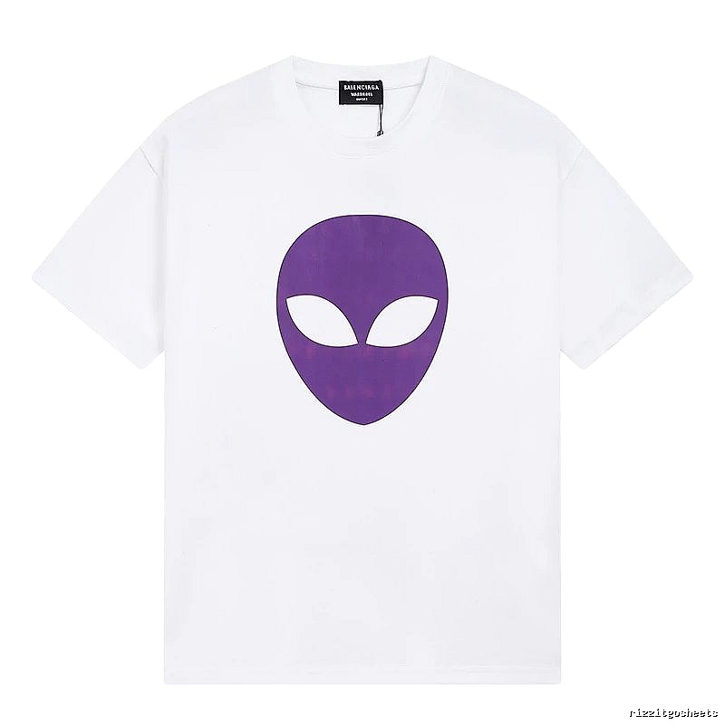 Balenciaga Alien Print White T-shirt
