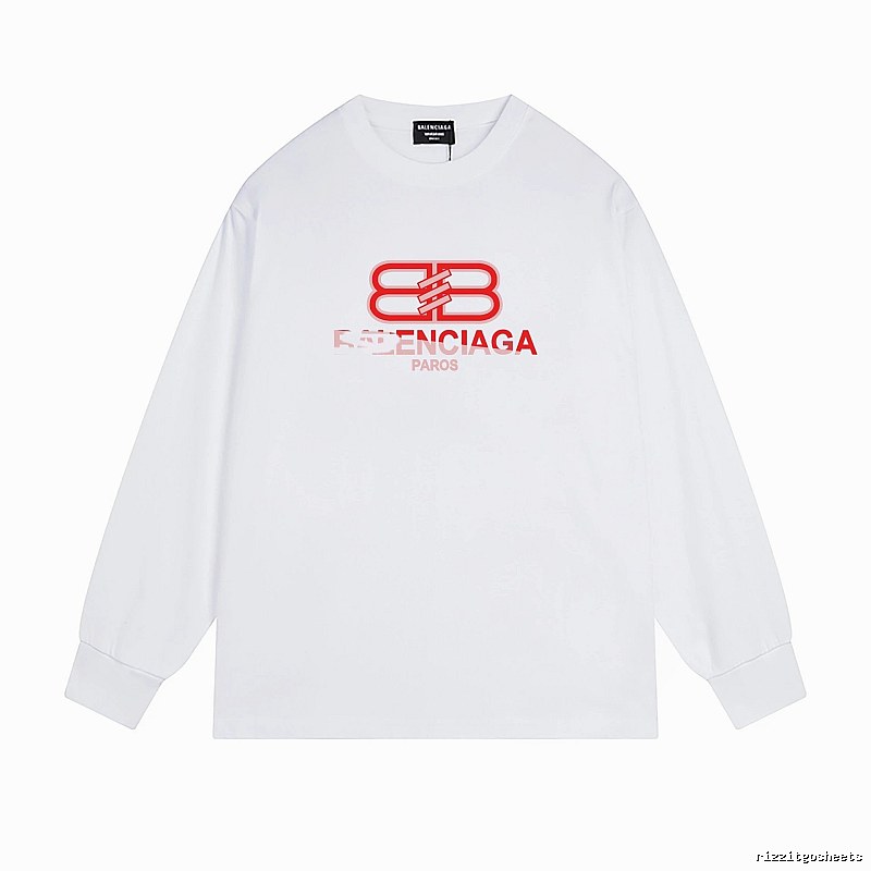 Balenciaga BB Print White T-shirt