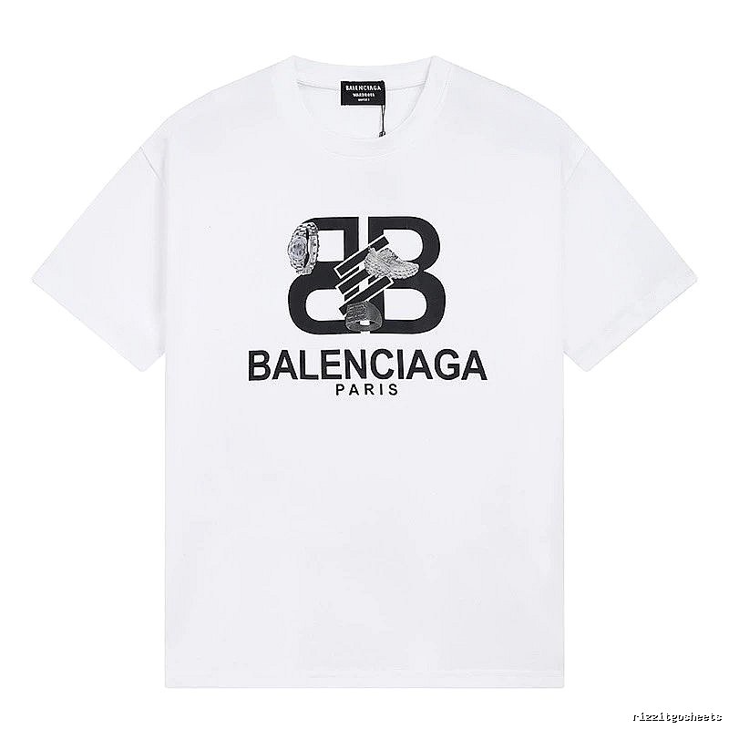 Balenciaga BB Series Simple White T-shirt