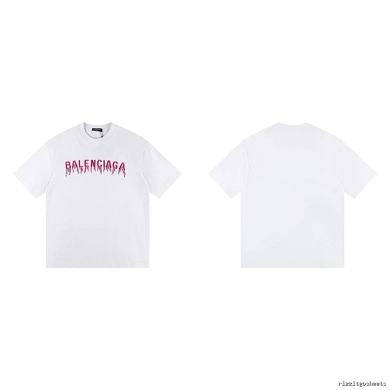 Balenciaga Blood Drop Collection Street Style White T-Shirt