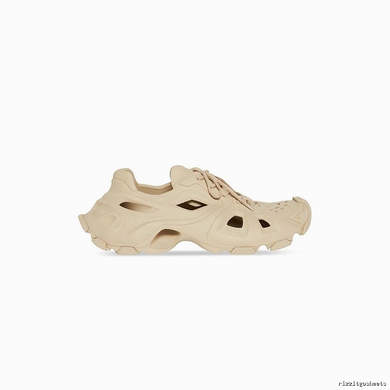 Balenciaga Cream Slip-on Shape Beige Mule Sneaker for Photo Ready Styling