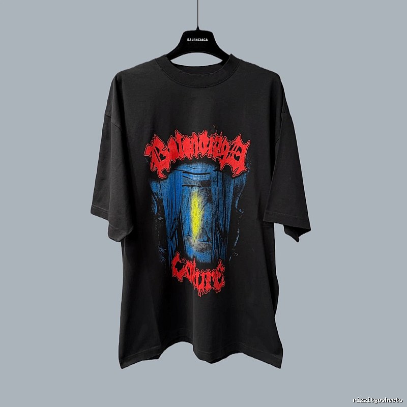 Balenciaga dark style black T-shirt