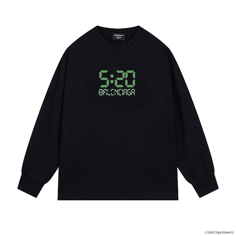 Balenciaga digital style black sweatshirt
