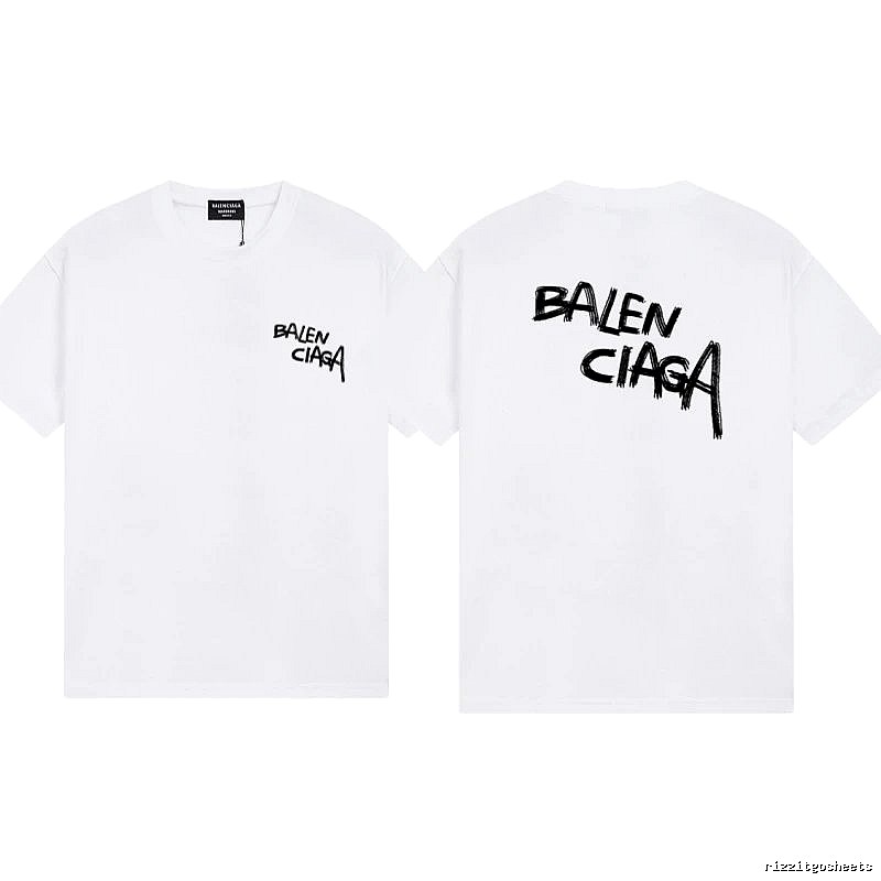 Balenciaga Graffiti Street Style White T-shirt