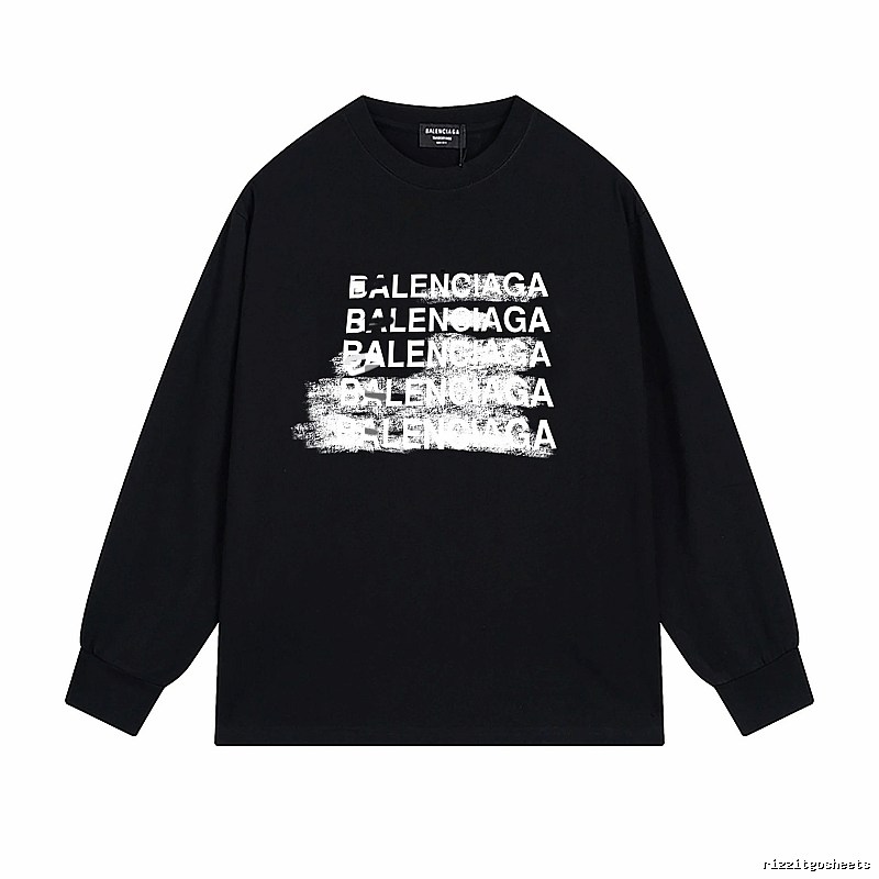 Balenciaga graffiti-style black T-shirt