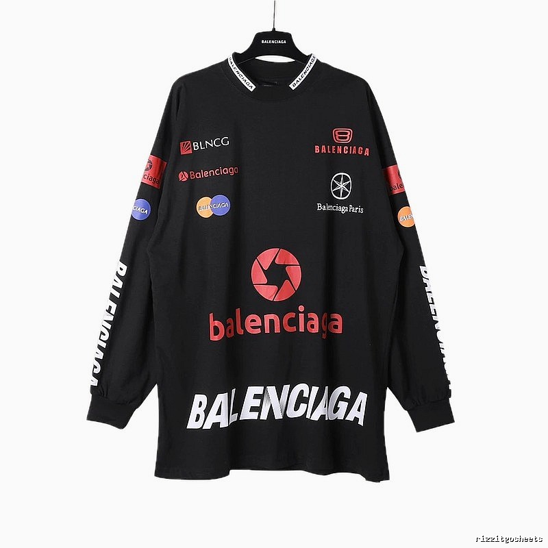 Balenciaga printed black sweatshirt