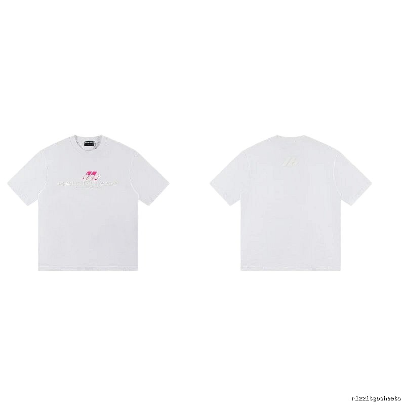 Balenciaga Printed Streetwear-style White T-Shirt