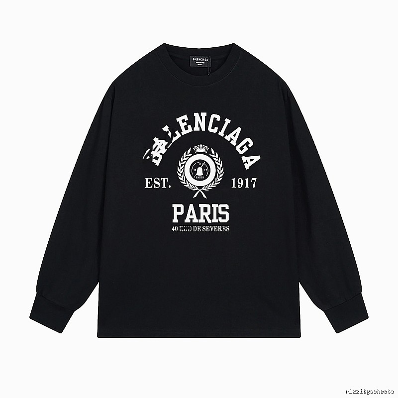 Balenciaga retro black long-sleeve