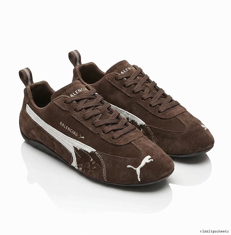 Balenciaga retro brown shoes