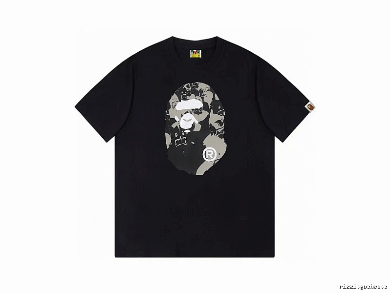 Bape Ape Head Camouflage Style Short-Sleeve Shirt