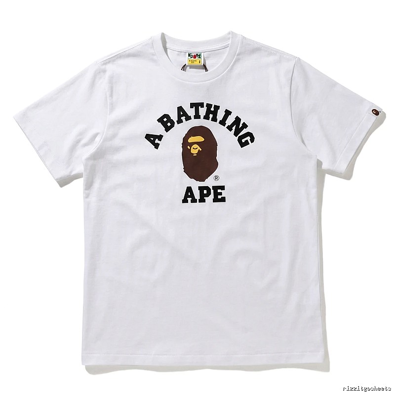 Bape Ape Head Simple White T-shirt