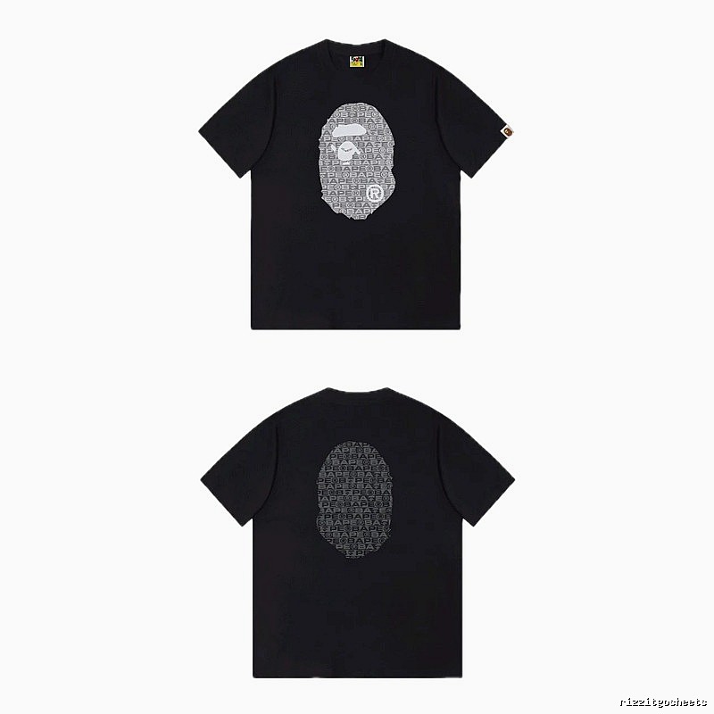 Bape Ape Head Trendy and Cool Black T-shirt